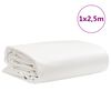 vidaXL presenning 1x2,5 m 650 g/m² hvid