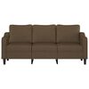 vidaXL 3-personers sofa 180 cm stof brun