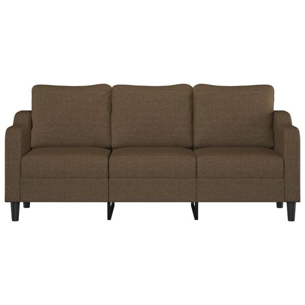 vidaXL 3-personers sofa 180 cm stof brun