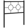 vidaXL udskiftningsgavl 75 cm metal sort