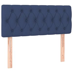 vidaXL sengegavl 90x7x78/88 cm stof bl&aring;