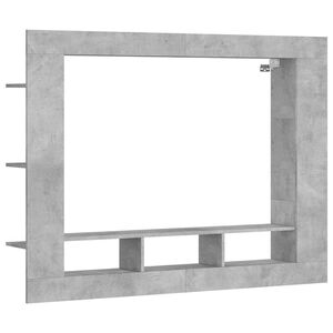 vidaXL tv-m&oslash;bel 152x22x113 cm konstrueret tr&aelig; betongr&aring;