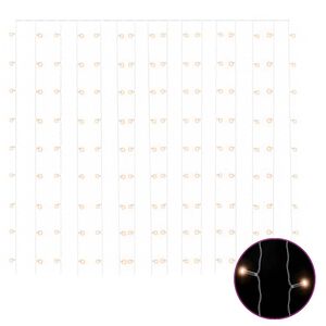 vidaXL lysgardin 3x3 m 300 LED'er 8 funktioner varm hvid