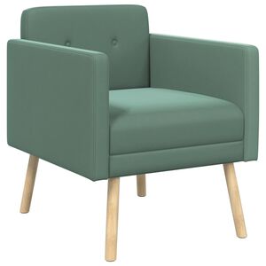 vidaXL Accentstol Havgr&oslash;n Velour