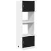 vidaXL H&aelig;ngeskab med hylde Sort eg 60 x 57 x 207 cm Konstrueret tr&aelig;