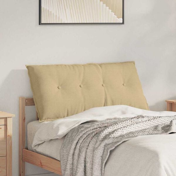 vidaXL Rygpude Gr&aring;gr&oslash;n 100 x 50 cm Velourstof