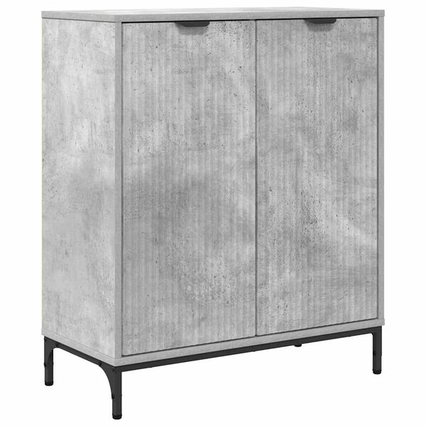 vidaXL Sideboard Beton Gr&aring; 69,5 x 33 x 82 cm Konstrueret tr&aelig;