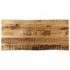 vidaXL bordplade 100x40x3,8 cm naturlig kant massivt ru mangotr&aelig;