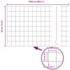 vidaXL Hegn med post Sølv 0,4 x 25 m Stål og PVC