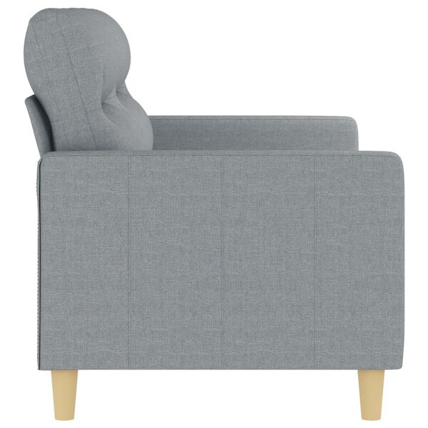 vidaXL 2-personers sofa 140 cm stof lysegrå