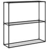 vidaXL 3-etagers planteholder Sort 100 x 32 x 102 cm St&aring;l
