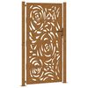 vidaXL havel&aring;ge 100x175 cm vejrbestandigt st&aring;l flammedesign