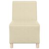 vidaXL Modulsofa enhed uden arme 2 pcs Creme 55 x 74 x 82 cm
