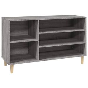 vidaXL skoskab 102x36x60 cm konstrueret tr&aelig; gr&aring; sonoma-eg