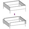 vidaXL h&oslash;jbed 100x100x33,5 cm cortenst&aring;l