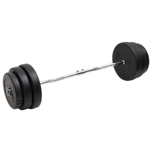 vidaXL curl-v&aelig;gtstang med skiver 90 kg
