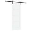 vidaXL Skyded&oslash;r ORKDAL 78 x 211 cm Konstrueret tr&aelig; Hvid og sort