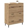 vidaXL Sideboard med skuffe Artisan Egetr&aelig; 69,5 x 34 x 90 cm