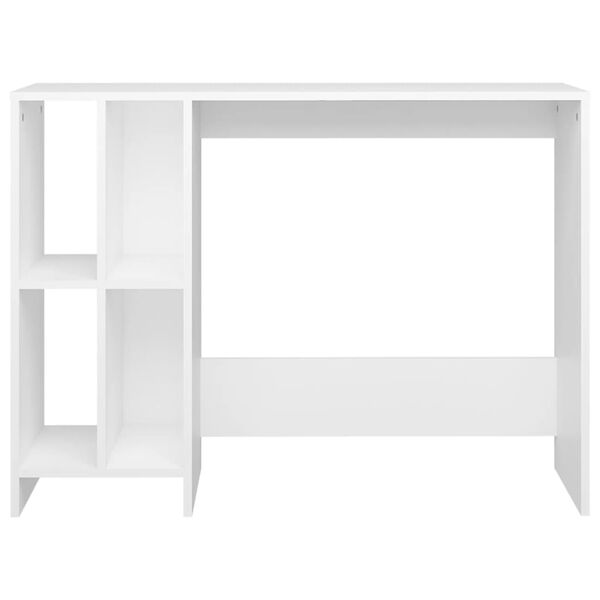 vidaXL skrivebord 102,5x35x75 cm konstrueret træ hvid