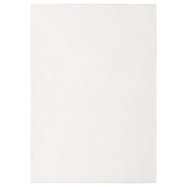 vidaXL gulvt&aelig;ppe 200x300 cm kunstig kaninpels cremefarvet