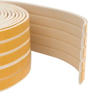 vidaXL Selvklebende vindues t&aelig;tningsb&aring;nd Hvid 9 x 3 mm 12 m EPDM-skum
