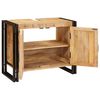 vidaXL Vaskeskab med hylde Brun 71 x 33 x 58 cm Massivt mangotr&aelig;