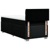 vidaXL kontinentalseng med madras 90x190 cm stof sort