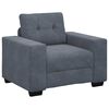 vidaXL Sofa S&aelig;t 3 pcs M&oslash;rkegr&aring; 221 x 80 x 80 cm Fl&oslash;jl