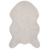 vidaXL Skridsikker t&aelig;ppe af kunstig kaninpels OLITE Beige 50 x 80 cm