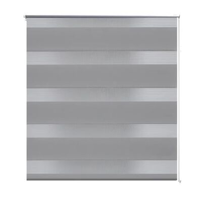 Rullegardin i zebradesign 100 x 175 cm grå
