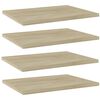vidaXL boghylder 4 stk. 40x30x1,5 cm konstrueret tr&aelig; sonoma-eg