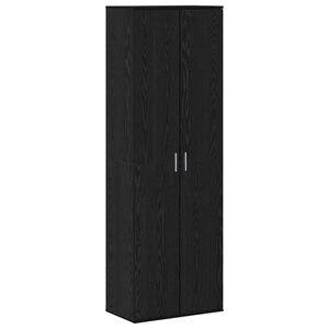vidaXL Highboard Sort eg 60 x 35 x 180 cm Konstrueret tr&aelig;