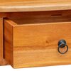 vidaXL Konsolbord Naturfarvet 50,5 x 30 x 75,5 cm Massiv Mahogni