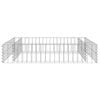 vidaXL gabion-højbed 100x100x20 cm galvaniseret stål