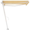 vidaXL fritst&aring;ende markise 300x250 cm manuel betjening gul og hvid