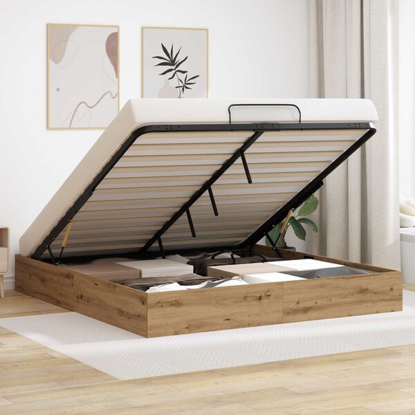 vidaXL Ottoman Sengestel Artisan eg 203 x 160 x 25 cm Konstrueret tr&aelig;