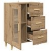 vidaXL Sideboard Artisan Egetr&aelig; 69,5 x 34 x 90 cm Konstrueret tr&aelig;