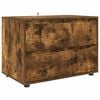 vidaXL Opbevaringsskab 80 x 48 x 57 cm Konstrueret tr&aelig; R&oslash;get eg