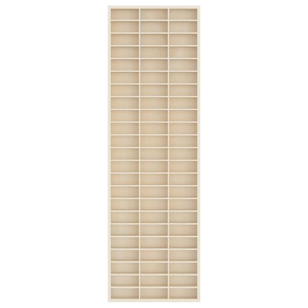 vidaXL V&aelig;gdisplaykasse Beige 30 x 4,5 x 96 cm Konstrueret tr&aelig;