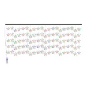 vidaXL LED-lysgardin m. stjerner 500 LED'er 8 funktioner farverigt lys