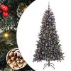 vidaXL Kunstigt juletr&aelig; med stativ Gr&oslash;n 210 cm PVC og plastik og st&aring;l