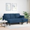 vidaXL Sofa S&aelig;t med pude 2 pcs Bl&aring; Polyester