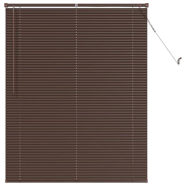 vidaXL Persienner M&oslash;rk Brun med M&oslash;nster 150 x 110 cm PVC