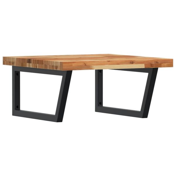 vidaXL v&aelig;gh&aelig;ngt badev&aelig;relseshylde st&aring;l og massivt akacietr&aelig;