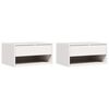 vidaXL Sengebord 2 stk. Hvid 50 x 32,5 x 24 cm Massivt fyrretr&aelig;
