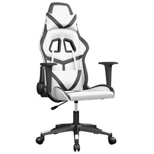 vidaXL gamingstol kunstl&aelig;der hvid og sort