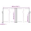 vidaXL sammenrullelig sidemarkise 120 x 600 cm hvid