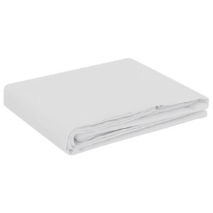 vidaXL Bordkl&aelig;de Firkantet Hvid 90 x 90 cm Polyester