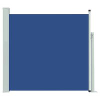 vidaXL sammenrullelig sidemarkise til terrassen 170 x 300 cm blå