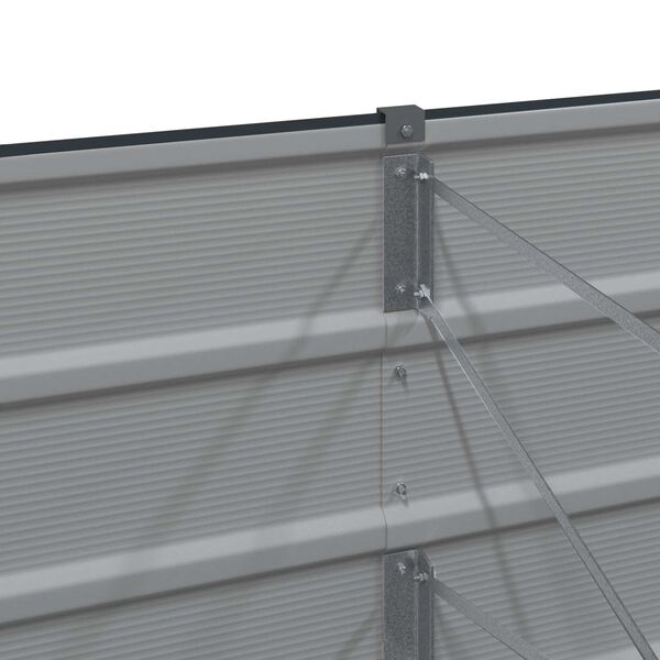 vidaXL Plantekasse Antracit 480 x 50 x 45 cm Galvaniseret st&aring;l